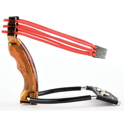 Lance-pierre BALLISTA 18 poignée BOIS  MGSLNG18 4