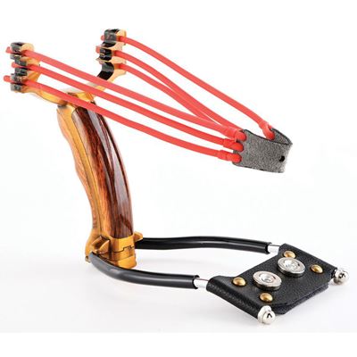 Lance-pierre BALLISTA 18 poignée BOIS  MGSLNG18 3