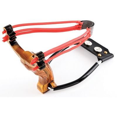 Lance-pierre BALLISTA 18 poignée BOIS  MGSLNG18 2