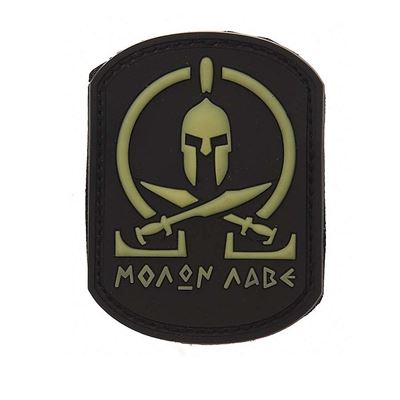 Écusson MOLON LABE plastique NOIR