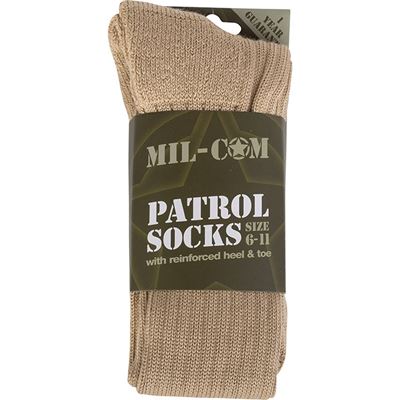 Chaussettes PATROL COYOTE taille 6-11 MIL-COM MSOPATCOY 2