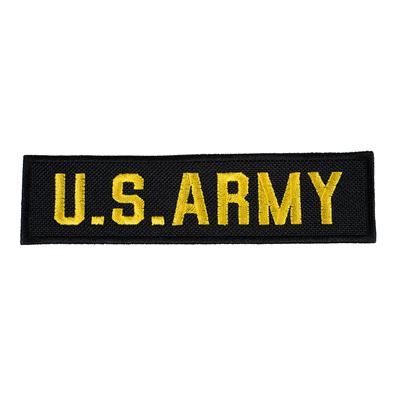Écusson US ARMY - NOIR avec fil jaune