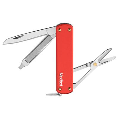 Couteau de poche MINI POCKET multifonctionnel ROUGE