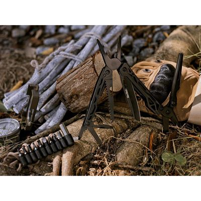 Pince multifonction BLACK KNIGHT avec jeu d'embouts NOIRS NexTool NE20151 2