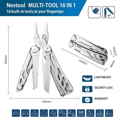 Pince multifonction FLAGSHIP PRO MULTI TOOL ARGENT NexTool NE20203 3