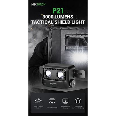 Éclairage de plaque d'immatriculation P21 3000 lumens NEXTORCH NXP21 7