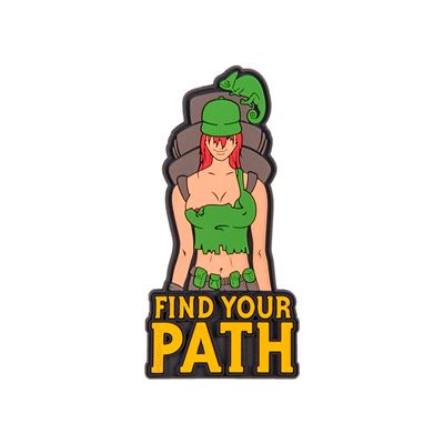 Écusson FIND YOUR PATH velcro plastique