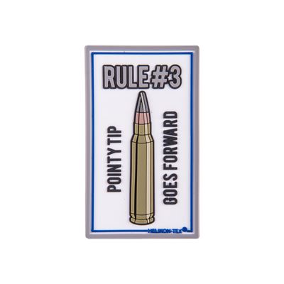 Écusson RULE#3 velcro en plastique