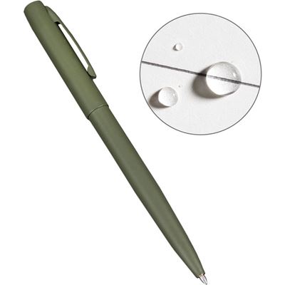 Stylo METAL CLICKER PEN All-Weather encre noire VERTE RITE IN THE RAIN RR-OD97 2