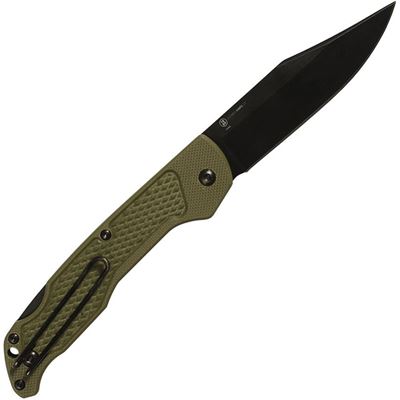 Couteau pliant CAMP PLUS EDC à lame lisse Ontario Knife Company ON4315GRNTC 2