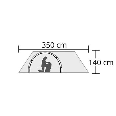 Tente pour 4 personnes Hyggelig VERTE Origin Outdoors 310874 3
