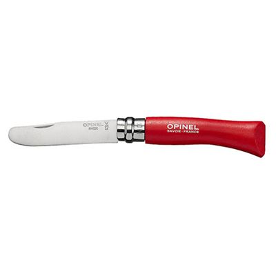 Couteau OPINEL pour enfants VRI INOX n° 07 HABR ROUGE