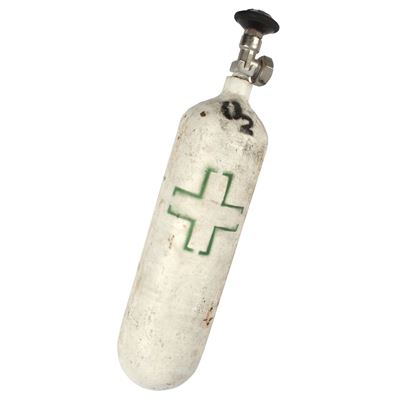 Bouteille d'oxygène portable OXYGEN usagée