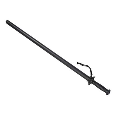 Matraque droite avec bouclier de protection 68 cm NOIR