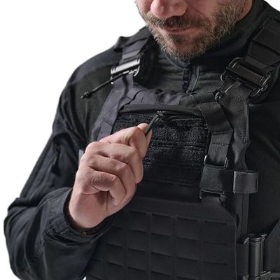 Gilet SPITFIRE® QR porte-plaques NOIR DIRECT ACTION® PC-SPTP-CD5-BLK 5