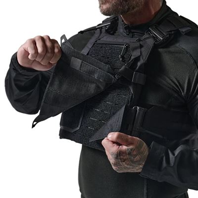 Gilet SPITFIRE® QR porte-plaques NOIR DIRECT ACTION® PC-SPTP-CD5-BLK 7