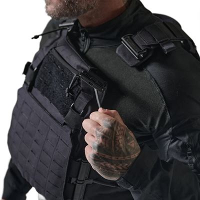 Gilet SPITFIRE® QR porte-plaques NOIR DIRECT ACTION® PC-SPTP-CD5-BLK 9
