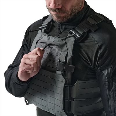 Gilet SPITFIRE® QR porte-plaques SHADOW GREY DIRECT ACTION® PC-SPTP-CD5-SGR 10