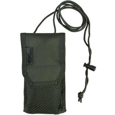 Étui MOLLE de protection pour téléphones avec cordon VERT
