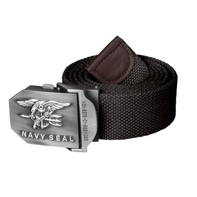 Ceinture de pantalon US avec boucle NAVY SEAL NOIRE