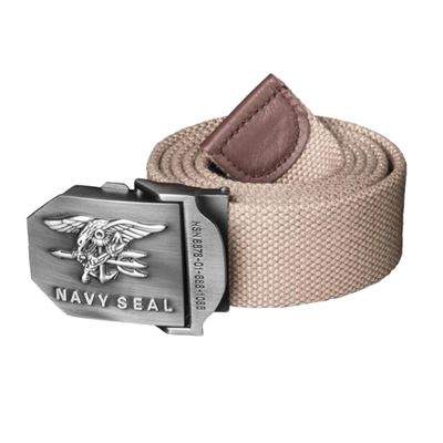 Ceinture de pantalon US avec boucle NAVY SEAL KHAKI
