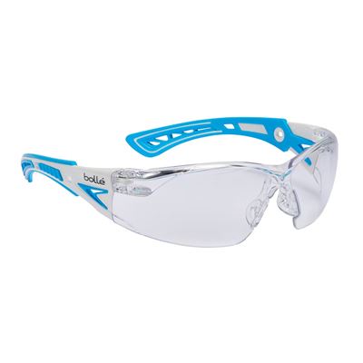 Lunettes de protection RUSH+ SMALL verres transparents BLEUS
