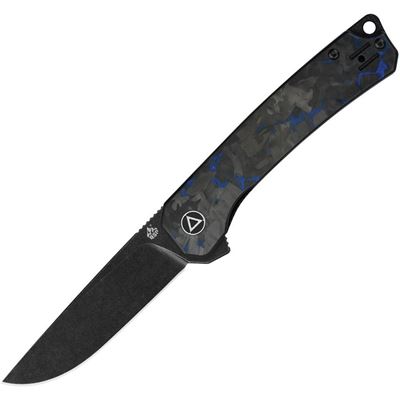 Couteau pliant OSPREY lame lisse G10/CF NOIR/BLEU