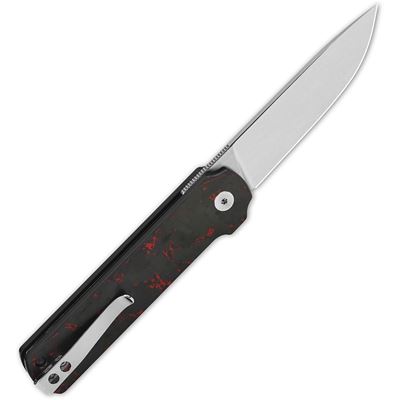 Couteau pliant LARK lame lisse NOIR/ROUGE QSP QS144-D 3