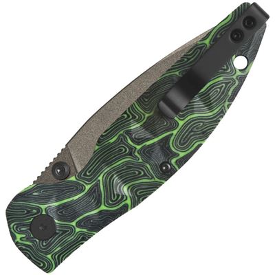 Couteau pliant TURTLE PUNK tanto VERT/NOIR QSP QS158-C2 2