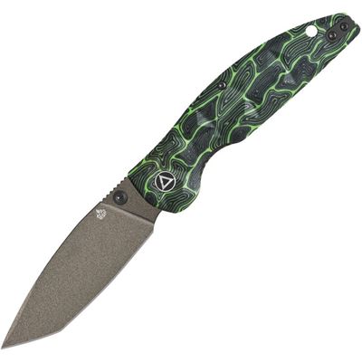 Couteau pliant TURTLE PUNK tanto VERT/NOIR