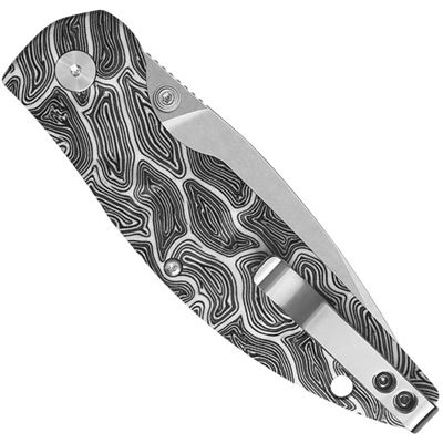 Couteau pliant TURTLE PUNK tanto BLANC/NOIR QSP QS158-B1 3