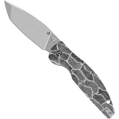 Couteau pliant TURTLE PUNK tanto BLANC/NOIR