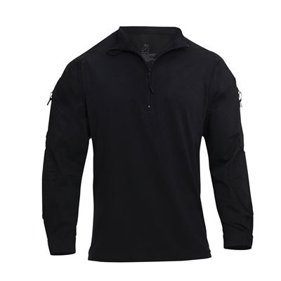 Chemise tactique avec fermeture éclair AIRSOFT COMBAT NOIRE ROTHCO 10216 6