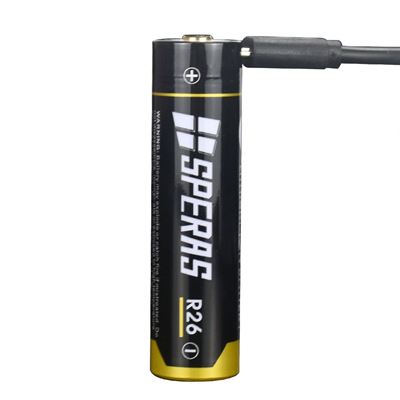 Batterie rechargeable R26 2600 mAh micro USB type 18650