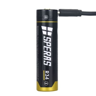 Batterie rechargeable R34 3400 mAh micro USB type 18650