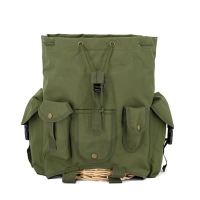 Sac à dos NŮŠE pour champignons avec doublure en osier VERT Military Goods RD24Z 4