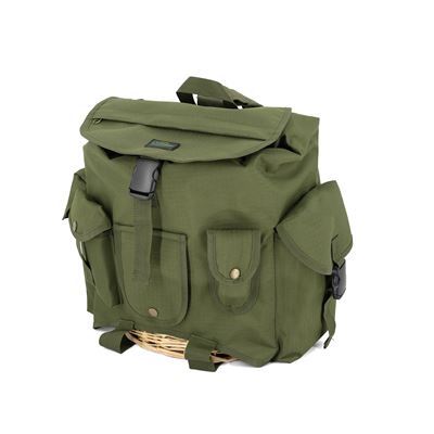 Sac à dos NŮŠE pour champignons avec doublure en osier VERT