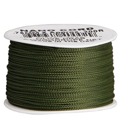 Cordon NANO nylon PARACORD ø 0,75 mm / 90 m VERT