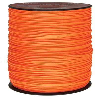Cordon MINI PARACORD nylon ø 1,12 mm / 300 m NEON ORANGE