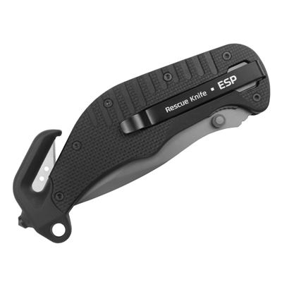 Couteau pliant ZÁCHRANÁŘ avec lame combinée NOIR ESP RK-01-S 4
