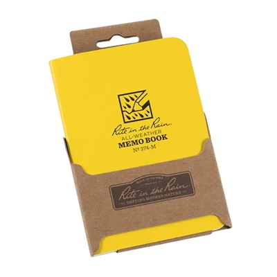 Bloc-notes imperméable RITE IN THE RAIN Memo Book JAUNE RITE IN THE RAIN RR-374-M 4