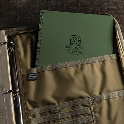 Bloc spiralé résistant à l'eau Universal LARGE 6 5/8"x 8 1/2" VERT RITE IN THE RAIN RR-973-LG 2