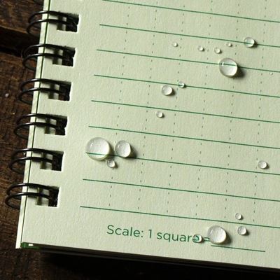 Bloc spiralé résistant à l'eau Universal LARGE 6 5/8"x 8 1/2" VERT RITE IN THE RAIN RR-973-LG 5