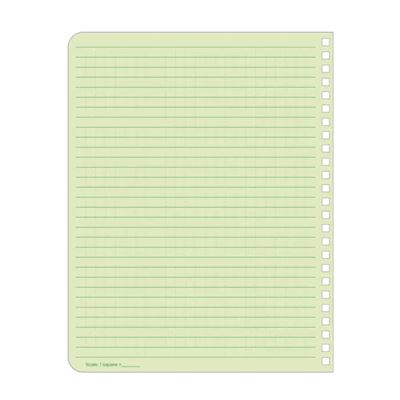 Bloc spiralé résistant à l'eau Universal LARGE 6 5/8"x 8 1/2" VERT RITE IN THE RAIN RR-973-LG 3