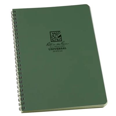 Bloc spiralé résistant à l'eau Universal LARGE 6 5/8"x 8 1/2" VERT