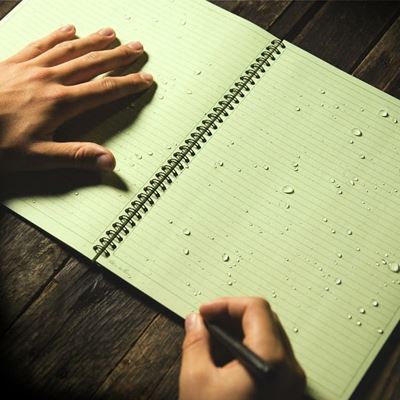 Bloc spiralé résistant à l'eau Universal MAXI 8 1/2"x 11" VERT RITE IN THE RAIN RR-973-MX 2