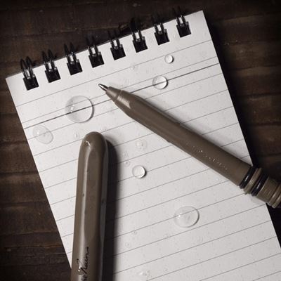 Stylo petit EDC POCKET NOIR encre lot de 2 pièces DARK EARTH RITE IN THE RAIN RR-FDE92 2