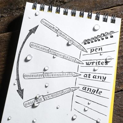 Stylo petit EDC POCKET NOIR encre lot de 2 pièces DARK EARTH RITE IN THE RAIN RR-FDE92 3