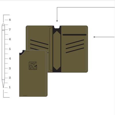 Étui étanche MONSOON HORIZON pour petit carnet et crayon RITE IN THE RAIN RR-H935 3