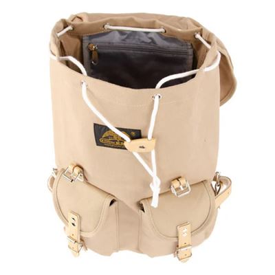 Sac à dos HIKING 15 l avec éléments en cuir KHAKI ESSL - original RU131KHA 2